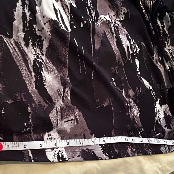 NEW PHOTOS! GAUCHOS, WIDE LEG, BLACK PRINT COMBO, SIZE 4X, MADE IN CANADA!!, - Picture 5 of 15